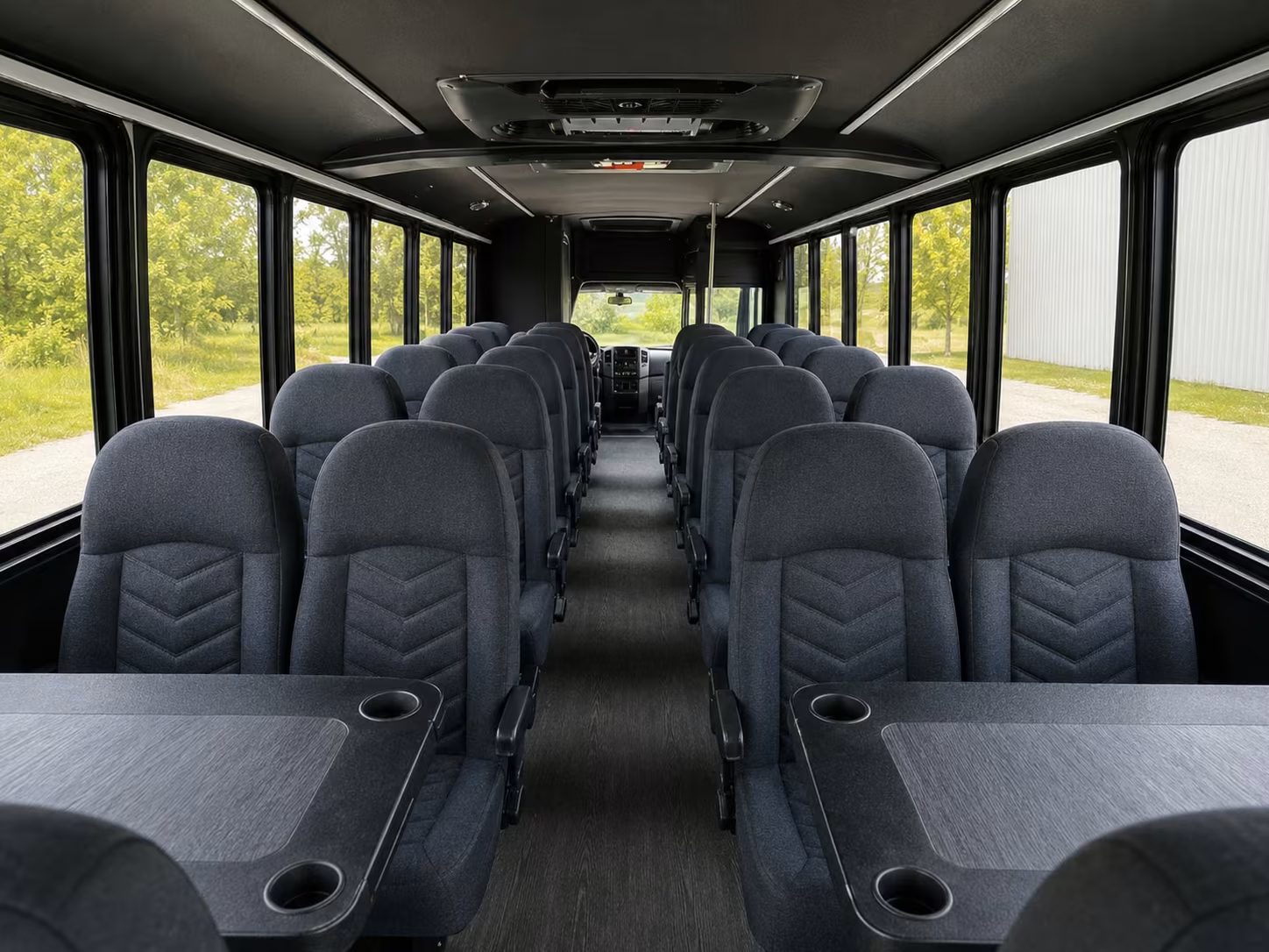 15 passenger minibus inside