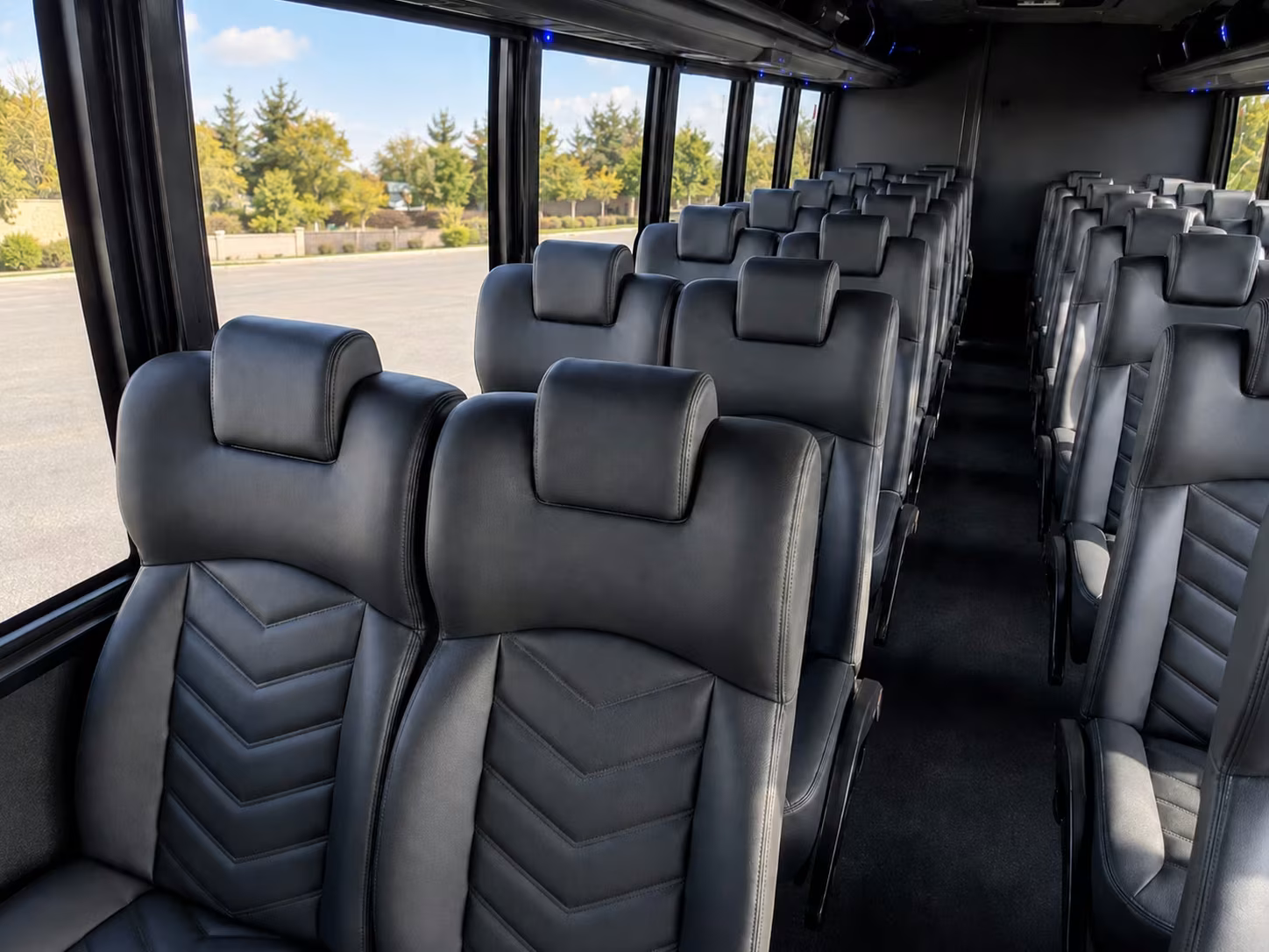 15 passenger minibus interior