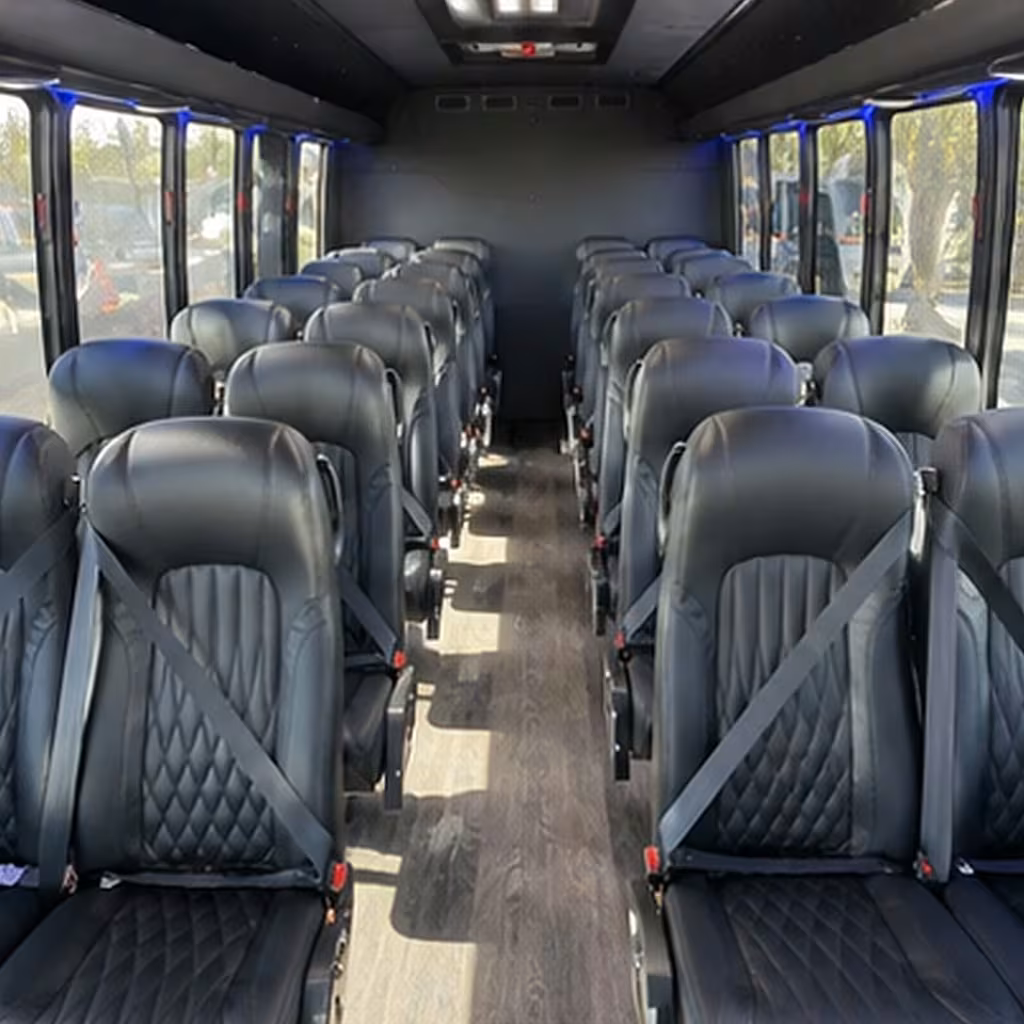 25 passenger minibus interior