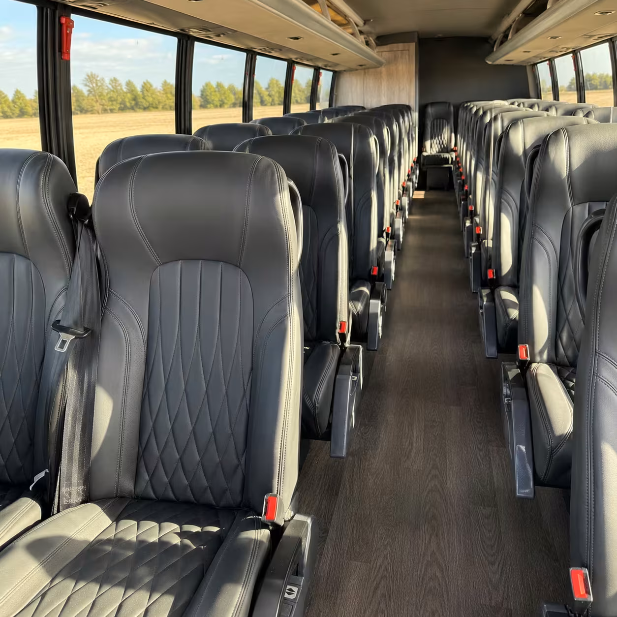 28 passenger minibus interior